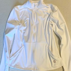 Athletic White Track Jacket